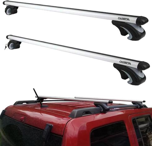 Otherya Car Roof Rack Cross Bars 52"Aero Thick Aluminum Universal Crossbars Roof Rack Adjustable Roof Cross Bars, Fits Most Vehicles with Flush Side Rails- 200 lbs Load Capacity in Saudi Arabia