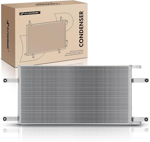 A-Premium A/C Condenser Replace# 7-9101, 3S010633 - Compatible with Peterbilt 330 2003-2005 2007, 335 2005-2007, 340 2007 & Kenworth T300 2003-2007, T800 2007 in Saudi Arabia