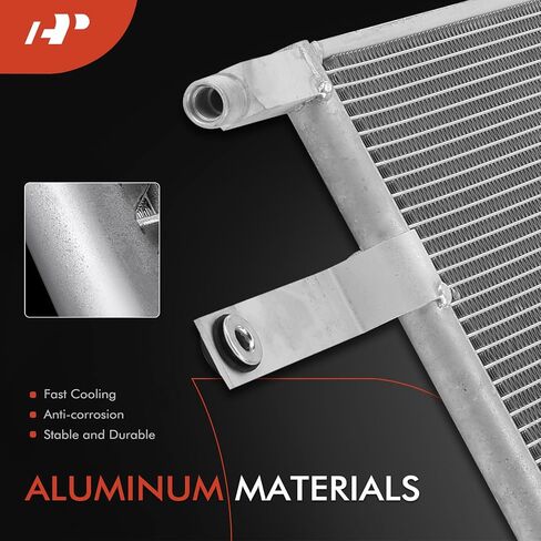 A-Premium A/C Condenser Replace# 7-9101, 3S010633 - Compatible with Peterbilt 330 2003-2005 2007, 335 2005-2007, 340 2007 & Kenworth T300 2003-2007, T800 2007 in Saudi Arabia