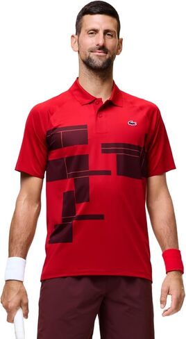 Lacoste Men's Sport Tennis X Novak Djokovic منتظم على قميص بولو المحكمة in Kuwait