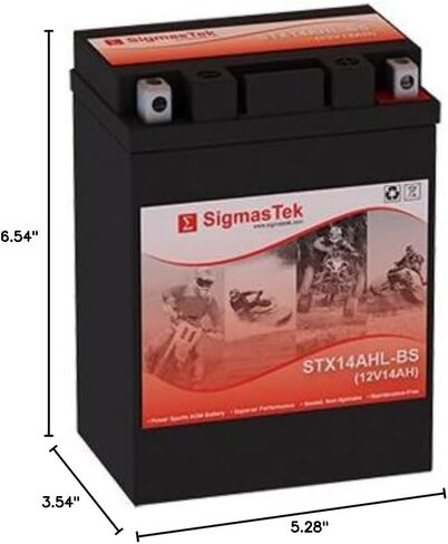 Big Crank ETX15L Motorcycle Battery (Replacement) in Saudi Arabia