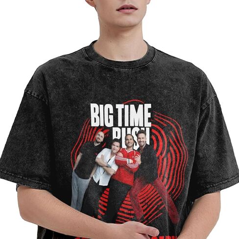 2025 Music Tourt Shirts Men Men Trendy Fashion Cotton Retro Top Black in Saudi Arabia
