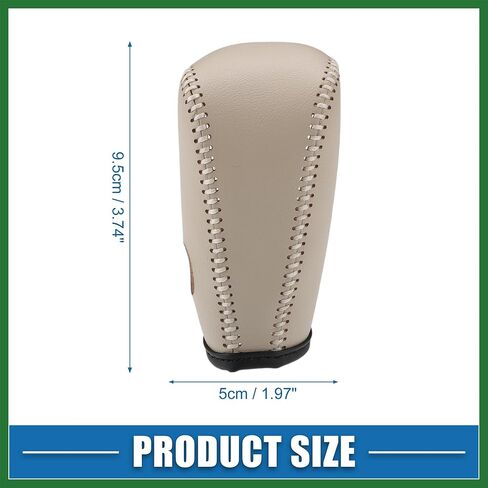 Motoforti Gear Kelsting Cover Cover Automatic Transmission Lever Trim for Nissan Murano 2009-2013 Faux Leather Beige Long-Lasting in Saudi Arabia