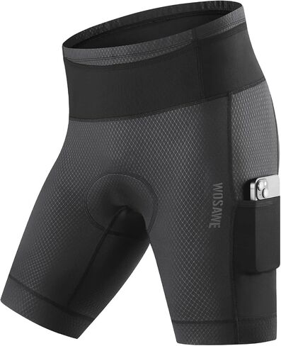 Wosawe Men Cycling Sport Shorts Srockproof 5D Pluded MTB SPINNING SIPTS in Saudi Arabia