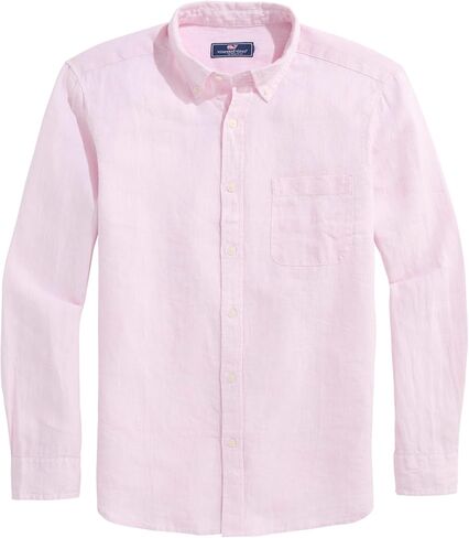 vineyard vines Men's Linen Surfside Solid Shirt in Saudi Arabia