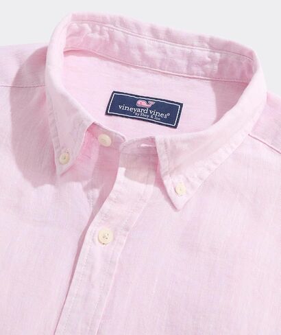 vineyard vines Men's Linen Surfside Solid Shirt in Saudi Arabia