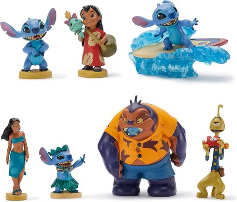 DISNEY STORE Official Frozen Figure Set – 8 Fully Sculpted Disney Figures Including Anna, Elsa, Olaf, Kristoff & More in Double-Tiered Box with Scenic Backgrounds in Saudi Arabia