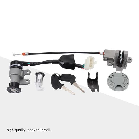 مفتاح مفتاح مفتاح مفتاح القفل غطاء خزان الغاز مجموعة استبدال لـ GY6 49CC 50CC Taotao ATM50-A Roketa MC-08-50 YY50QT-6 Jonway Scooter Moped in Saudi Arabia