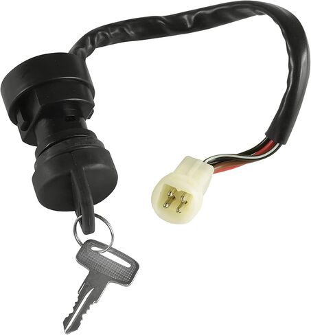 Caltric Ignition Key Switch Compatible with Yamaha Big Bear 350 Yfm350 4X4 1987 1988 1989 1990 1991 1992 1993 1994 New in Saudi Arabia