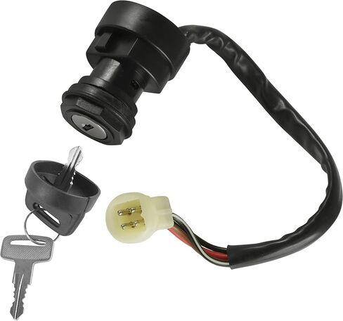 Caltric Ignition Key Switch Compatible with Yamaha Big Bear 350 Yfm350 4X4 1987 1988 1989 1990 1991 1992 1993 1994 New in Saudi Arabia
