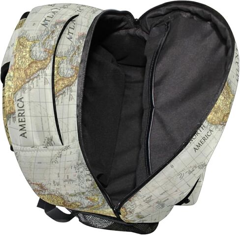 حقيبة ظهر Nander للسفر ورسم خريطة العالم وحقائب الكتب المدرسية وحقيبة الكمبيوتر المحمول وحقيبة الكلية للنساء والرجال والأولاد والبنات in Kuwait