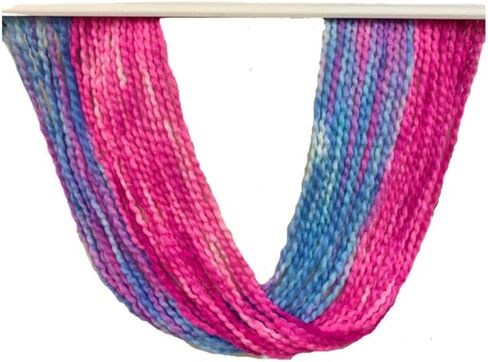 2PK Eco Basics Tie Dye Yarn for Knitting and Crocheting, Multicolor, Recycled Acrylic, Eco-Friendly, Giant Chunky Yarn, Rainbow, Jumbo, Thick Blanket Yarn, Total 300g, 150m (Retro Pink) in Kuwait