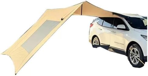 Car Side Tent for Daihatsu Opti, Sun Shade with Outdoor Privacy Wall,Black in Saudi Arabia