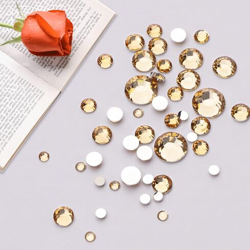 Canvalite 2518Pcs Rhinestones Nail Gems, 12 Styles 3D Glass AB Crystals Charms Shiny Multi Shape Flatback Nail Rhinestones for Nail Art with Picker and Tweezers for DIY Nail Art in Saudi Arabia