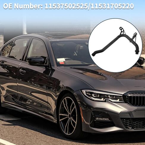 خراطيم خراطيم محرك أنبوب سائل تبريد المياه مدخل لـ BMW 325CI 2001-2006 E39 E46 خرطوم المبرد العلوي لـ BMW 320i 328i 330i 525i 528i 530i Z3 Z4 No.11537502525/11531705220 in Saudi Arabia