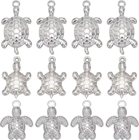 Sunnyclue 1 Box 100pcs Silver Starffish Charm 316 سحر البحر المصنوع من الفولاذ المقاوم للصدأ سحر المحيط شاطئ شاطئ الصيف هاواي لتصنيع المجوهرات سحر أقراط القلادة DIY الحرف اليدوية للنساء اللوازم البالغة in Saudi Arabia