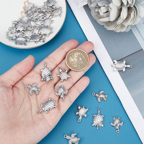 Sunnyclue 1 Box 100pcs Silver Starffish Charm 316 سحر البحر المصنوع من الفولاذ المقاوم للصدأ سحر المحيط شاطئ شاطئ الصيف هاواي لتصنيع المجوهرات سحر أقراط القلادة DIY الحرف اليدوية للنساء اللوازم البالغة in Saudi Arabia