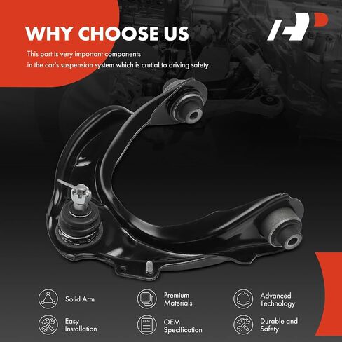 A-Premium Front Front Right Arm ، مع مفصل الكرة والجلبة ، متوافق مع Acura TL 2004 2005 2006 2007 2008 in Saudi Arabia