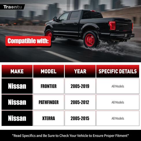مجموعة التعليق الواجهة الأمامية 12pc لعام 2005-2019 Nissan Frontier ، 2005-2012 Pathfinder ، 2005-2015 XTERRA ، أذرع التحكم العليا مفاصل الكرة السفلية قضبان التعادل in Saudi Arabia