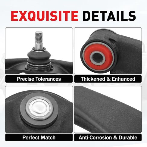مجموعة التعليق الواجهة الأمامية 12pc لعام 2005-2019 Nissan Frontier ، 2005-2012 Pathfinder ، 2005-2015 XTERRA ، أذرع التحكم العليا مفاصل الكرة السفلية قضبان التعادل in Saudi Arabia