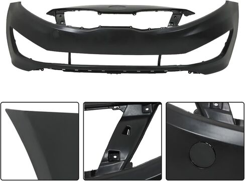 Front Bumper Cover Fascia Replacement for Kia Optima EX LX 2012 2013 with Tow Hook Hole KI1000161 865114C000 in Saudi Arabia