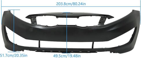 Front Bumper Cover Fascia Replacement for Kia Optima EX LX 2012 2013 with Tow Hook Hole KI1000161 865114C000 in Saudi Arabia