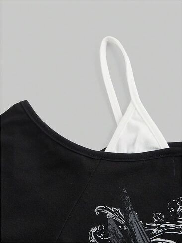 Soly Hux Women's Plus Size Y2K Tops Tops Graphic Tees العصرية قصيرة الأكمام in Saudi Arabia