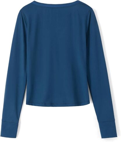 Women Girls Wrap V-Neck Going Out Tops Solid Color Fairy Grunge Long Sleeve Top Y2K Shirts Streetwear in Kuwait