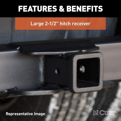 BKDK CURT 15926 Class 5 Weld-On Hitch, 2-1/2-Inch Receiver, 62-in Frames, 18" Drop in Saudi Arabia