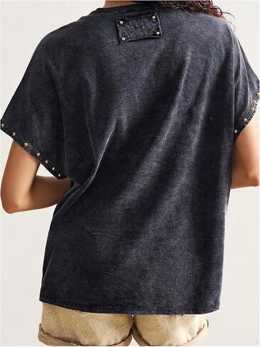 Soly Hux Women's Vintage Graphic Tees Mesh Short Sleeve Goth Y2K T Shirt Tops Streetwear in Saudi Arabia