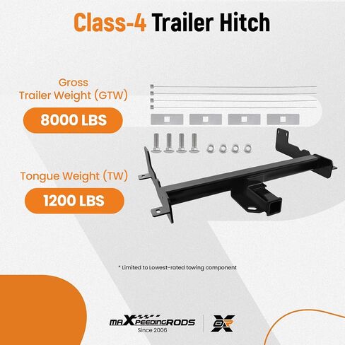 maXpeedingrods Class 4 Trailer Hitch, 2 Inch Receiver, Tow Hitch Receiver for Ford Transit 150 250 350 2015-2024, Direct Installation in Saudi Arabia