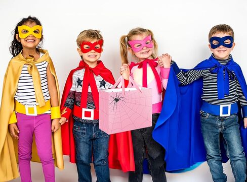 حقيبة هدايا ysmile Spider لـ Boy Black Red Design for Birthday Party Spider Decoration Web Web in Kuwait
