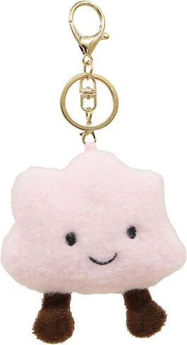 Cute Cloud Plush Keychain for Backpack, Kawaii Purse Bag Charms for Handbags Accessories Gift for Women in Kuwait