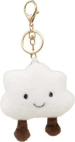 Cute Cloud Plush Keychain for Backpack, Kawaii Purse Bag Charms for Handbags Accessories Gift for Women in Kuwait