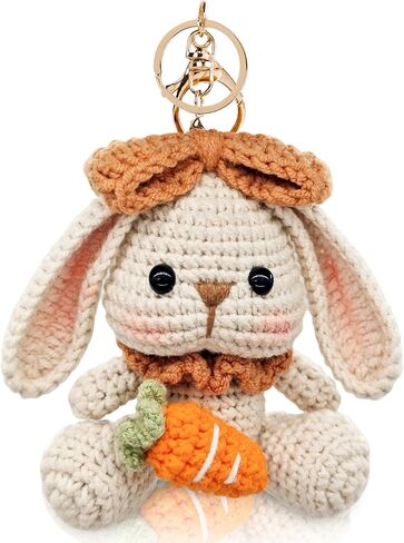 Women Plush Plush Bunny -keychain Gift - للحصول على حقيبة يد ، محفظة ، حقيبة تحمل على الظهر ، مفاتيح السيارات ، سحر الأكياس ، kawaii crochet funny keychain accessories in Saudi Arabia