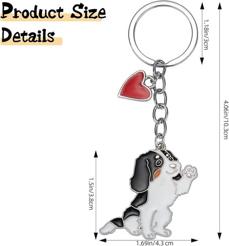 Pets Dog Keychain Portable Metal Puppy Key rings Dog Themed Party Favors Car keychains Bag Charms Purse Decoration in Kuwait