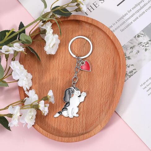 Pets Dog Keychain Portable Metal Puppy Key rings Dog Themed Party Favors Car keychains Bag Charms Purse Decoration in Kuwait