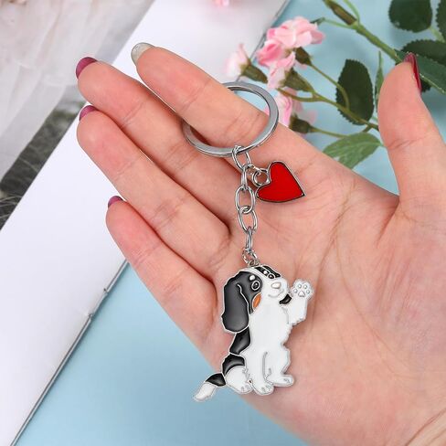 Pets Dog Keychain Portable Metal Puppy Key rings Dog Themed Party Favors Car keychains Bag Charms Purse Decoration in Kuwait