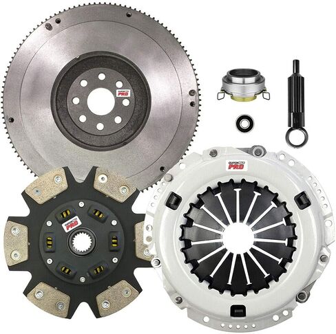 ClutchMaxPRO Performance Stage 3 Clutch Kit with Flywheel Compatible with 1988-1995 Toyota Pickup 4Runner 4x4 DLX SR5 1993 1994 T100 2WD Only 3.0L 3VZE (CP16059HDCFW-ST3) in Saudi Arabia