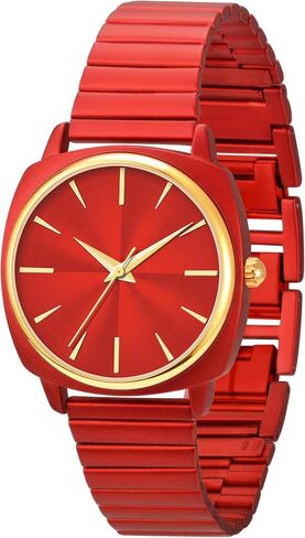 34MM Women Watch Square Watch Metal Bracelet Watch Easy to Read Waterproof Watch in Saudi Arabia