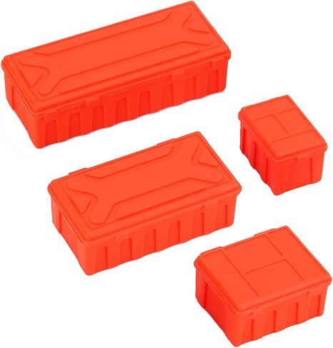 RC Simulation Mini Luggage Case Storage Box Toolbox for 1/10 RC Crawler TRX-4 SCX10 CC01 D90 Redcat Gen8 (Black) in Saudi Arabia