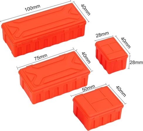 RC Simulation Mini Luggage Case Storage Box Toolbox for 1/10 RC Crawler TRX-4 SCX10 CC01 D90 Redcat Gen8 (Black) in Saudi Arabia