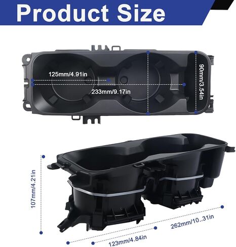 LB5Z-7813562-AB Center Console Cup Holder Fit for Ford Explorer 2020-2025 Replace LB5Z7813562AB (Without Wireless Charging) in Saudi Arabia