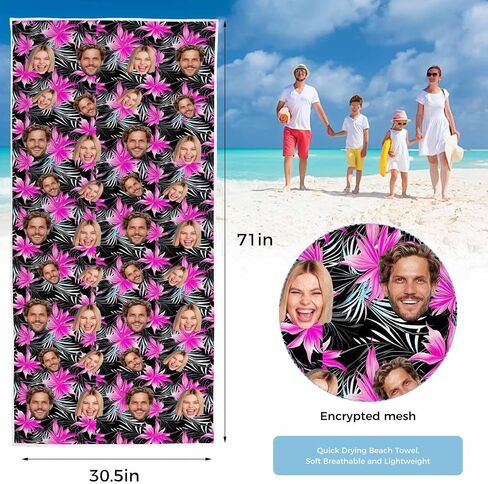 Custom Women Sexy Swimsuit Bikini Set with Face Personalized Matching Swim Top Bottom & Beach Cover Up for Swimwear in Kuwait