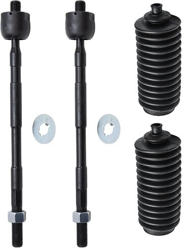 Detroit Axle - Front 4pc Tie Rods Kit for 98-01 Subaru Impreza, 2 Boots 2 Inner Tie Rod Ends 1998 1999 2000 2001 Replacement in Saudi Arabia