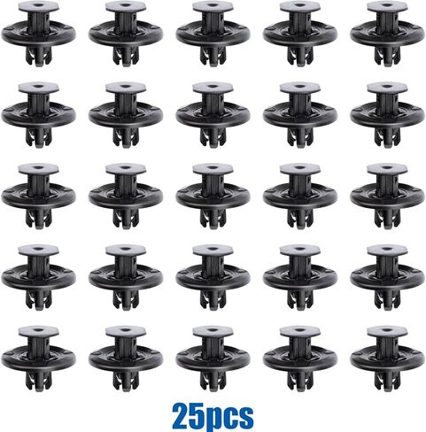 OAUOO 25PCS Engine Under Cover Push-Type Retainer Clip 91505-TY2-003 for Honda Accord Civic Clarity CR-V Fit HR-V Insight Odyssey Acura RLX NSX RDX 2014-On in Saudi Arabia