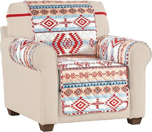 Collections Etc Reversible Quilted Aztec Design Furniture Protector in Saudi Arabia