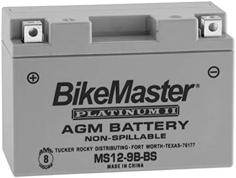 BikeMaster AGM Platinum II Battery MS12-9B-BS For Yamaha YZF-R6S 2006-2009 in Saudi Arabia
