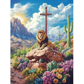 Kaliosy 5D Diamond Art Kits for Adults Field of Sky by Number Kits, Diamond Painting Art Nature Scenery DIY Full Drill Crystal Craft Cross Stitch Embroidery Decoration (12x16 inch) 30x40 cm in Kuwait