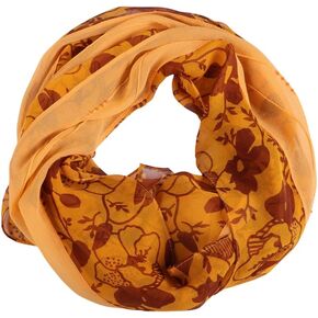 MuLanLegend Handmade | 100% Mulberry Chiffon Silk Infinity Scarf | Loop Shawl | Lightweight in Saudi Arabia